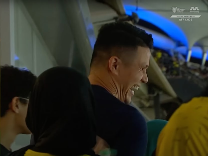 Former national team footballer Baihakki Khaizan (pictured) was caught on camera laughing after Singapore lost a football match to Malaysia. 