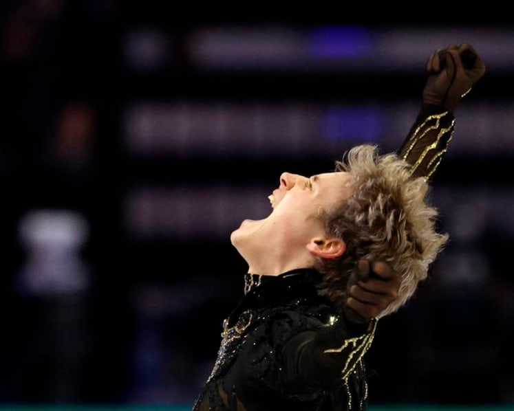 Figure skating-American Malinin earns Olympic redemption with world gold