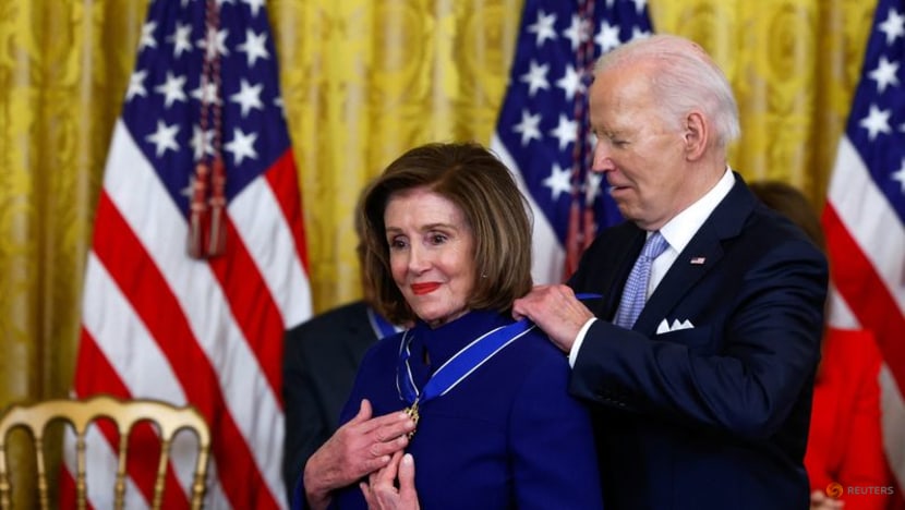 Pelosi says 'it's up to the president' to decide to stay in the race Pelosi says 'it's up to the president' to decide to stay in the race