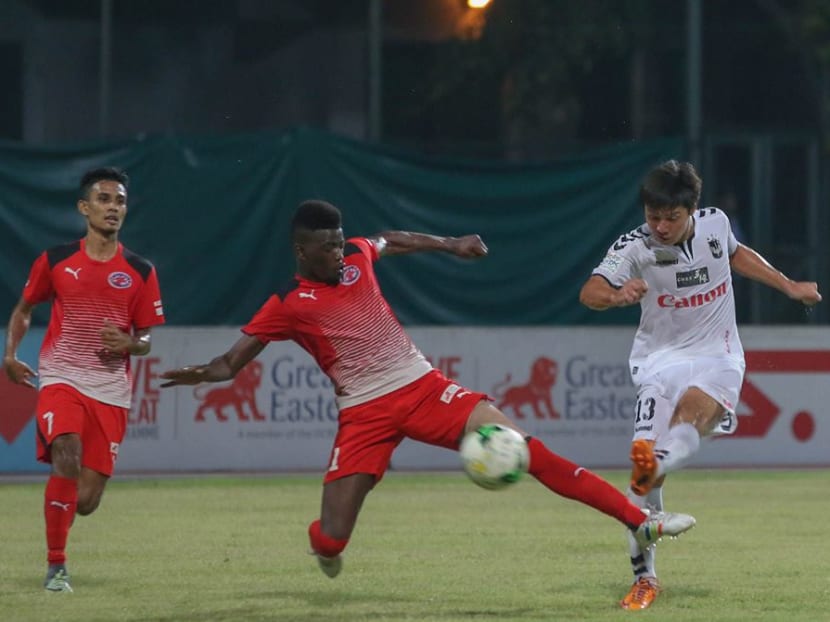 Local insurance company Great Eastern has been supporting Singapore football for the past 10 years. Photo: S.League