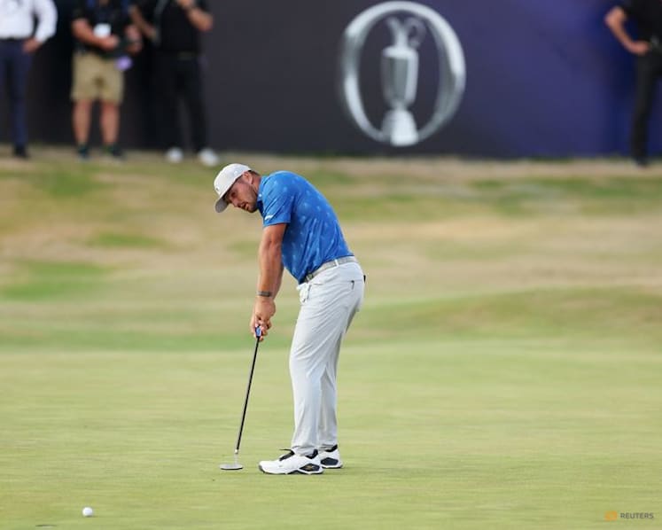 Herbert falls short of historic 61, DeChambeau hit with penalty at British Open