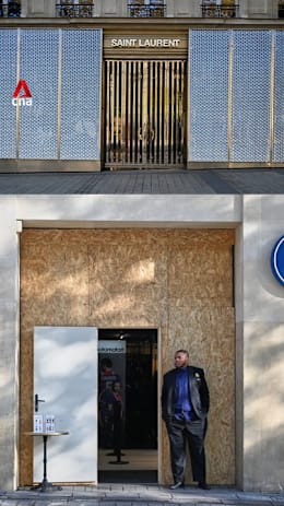 Paris shops board up storefronts ahead of Halloween protests
