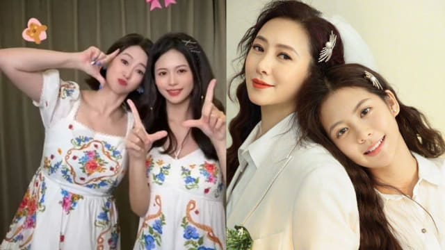 翁虹合体16岁女儿拍视频　获赞像姐妹