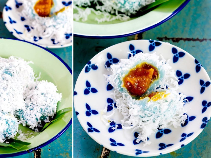 Photogenic ondeh ondeh kissed with the king of fruits.