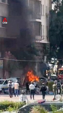 Bombs go off near hotel housing Macron during visit to Syria