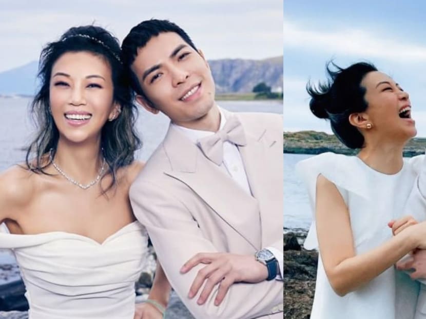 Jam Hsiao, 36, and Summer Lin, 50, just got married and here are their wedding pics