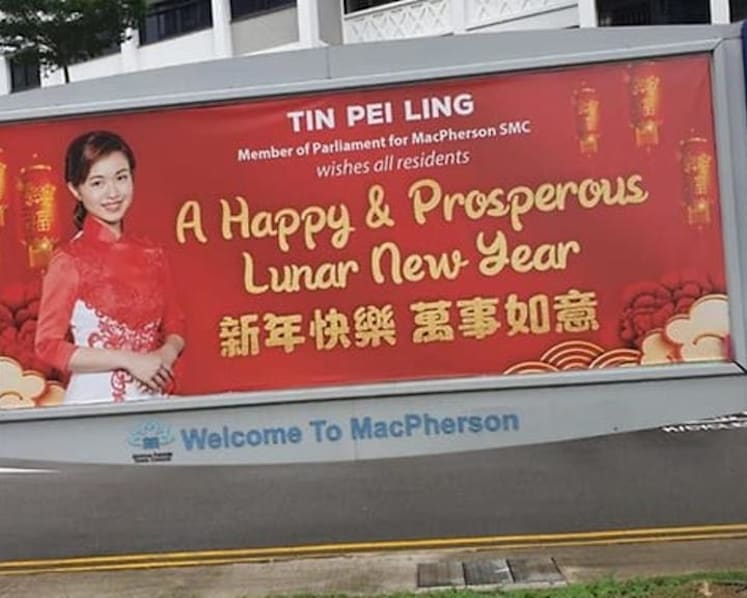 MP Tin Pei Ling files second police report over doctored image of Chinese New Year banner