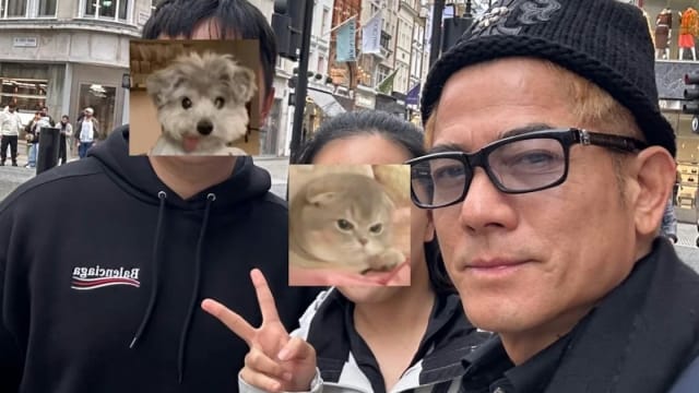 郭富城英国街边与粉丝合照　竟被吐槽“岁月不饶人”