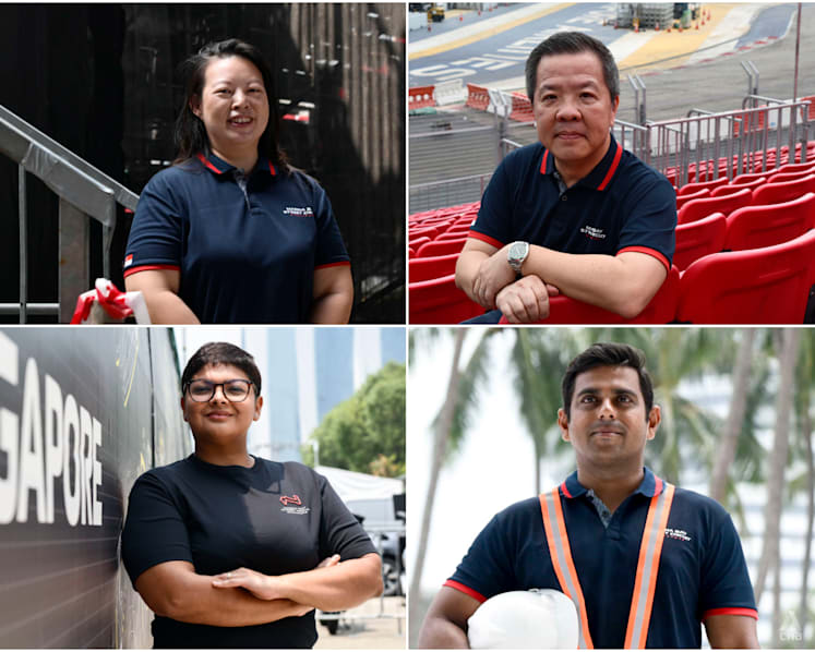 What does the team behind the Singapore F1 race do beyond the three-day race weekend?