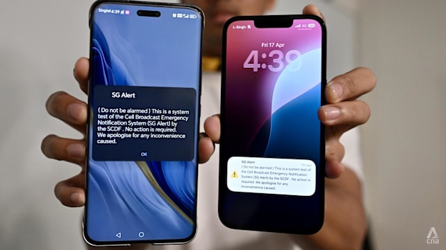 Singapore to roll out mass emergency alerts to mobile phones from May, starting with Singtel users