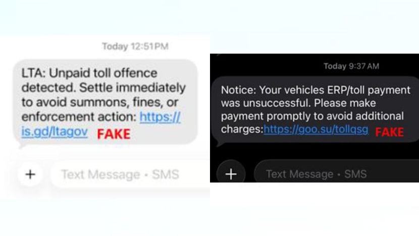 Police warn of phishing scams impersonating LTA, targeting Singaporean travellers to Malaysia