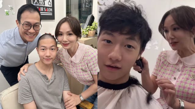 长子入伍了！赖兴祥、徐秀盈亲手为爱儿剃头