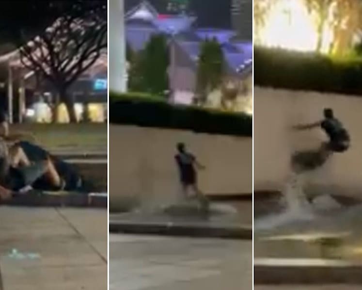 Man in viral video charged with ‘boatless wakeboarding’ at Civilian War Memorial