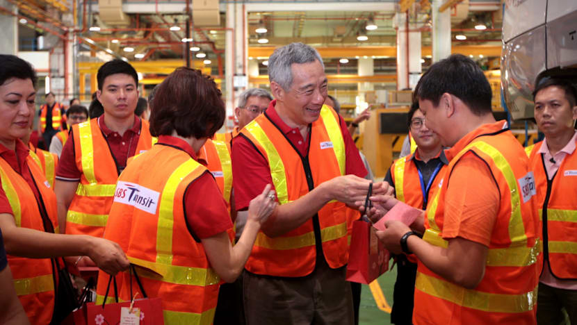 PM Lee hopes for broader economic growth, support for rail workers