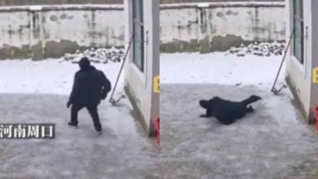 目睹六旬父亲摔倒无人扶 远嫁女儿隔监控视频落泪