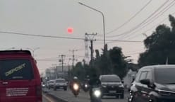 Matahari merah pekat hebohkan warga Medan, ini penjelasan BMKG