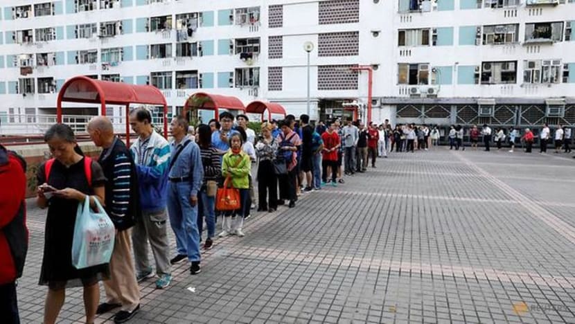 Jumlah rekod keluar mengundi di Hong Kong dalam Pilihan Raya Majlis Daerah