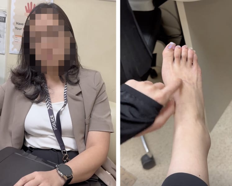 Woman caught on video arguing with police in hospital charged with moonlighting as hostess
