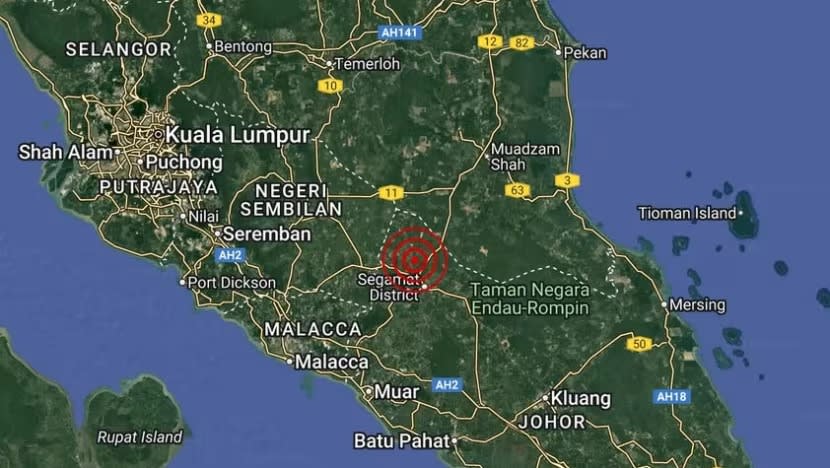 Satu lagi gempa bumi lemah berlaku di Johor; ketiga dalam lima hari