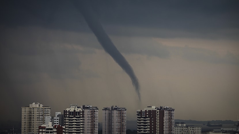 Waterspout spotted near East Coast Park area on Saturday afternoon