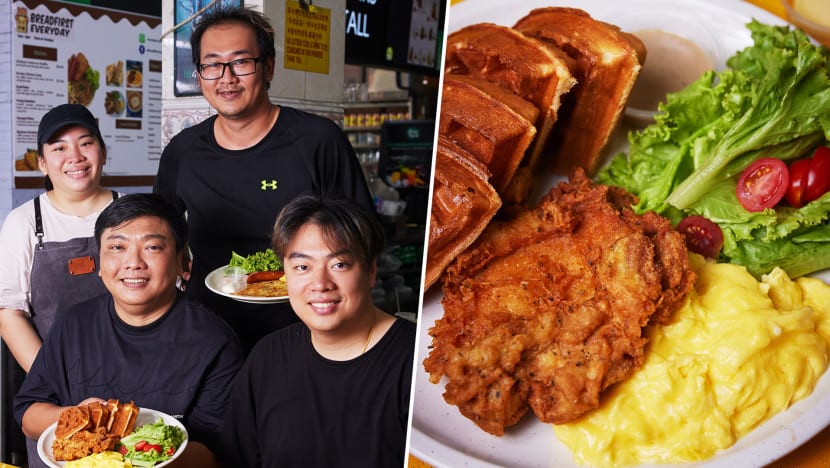 Cafe-Inspired Brunch Fare Including Fried Chicken & Waffles For $8.90 At Hawker Stall In Kovan