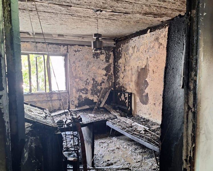 Two children taken to hospital after fire at Yishun flat, 50 residents evacuated