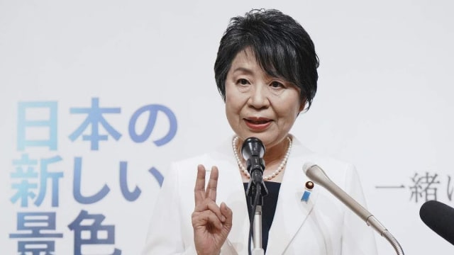 日本外相上川阳子宣布参加自民党总裁选举