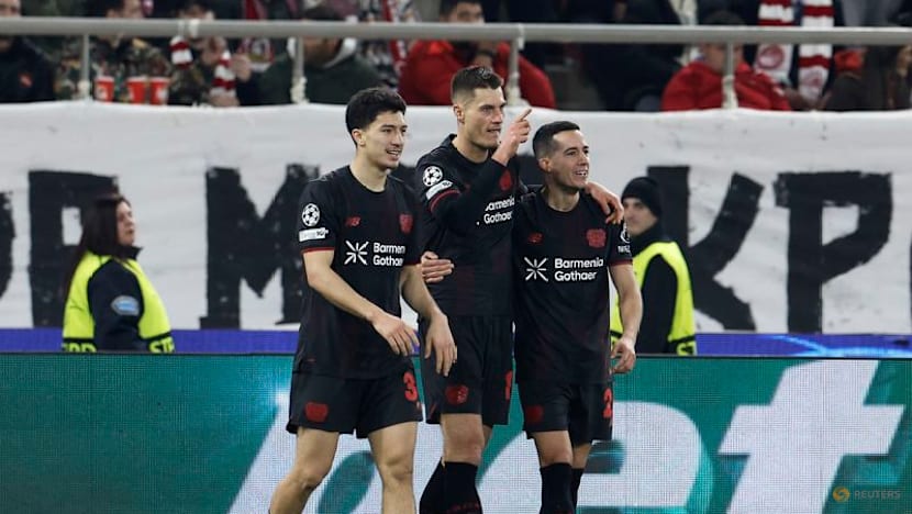 Schick quickfire double earns Leverkusen 2-0 win at Olympiacos