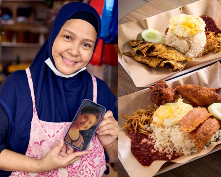 Nasi lemak hawker goes viral after old photos of her as an SQ calendar girl surface