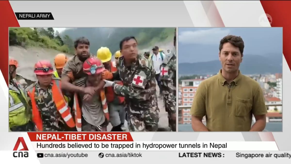 Two workers rescued from Nepal hydropower tunnel nine days after flood