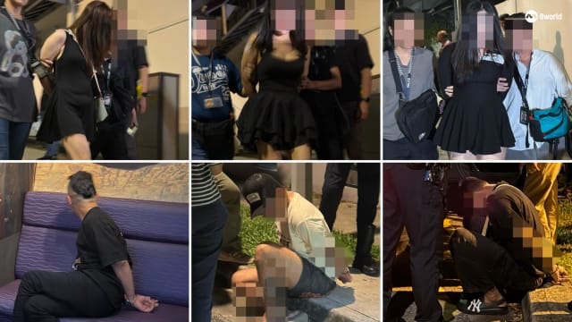 警方突击如切一带娱乐场所 15人被捕