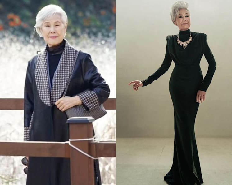 She's 80 years old and is one of the finalists in the Miss Universe Korea pageant