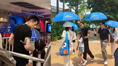 Aaron Kwok, 60, Looks Younger Than His 58-Year-Old Father-In-Law During Singapore Holiday