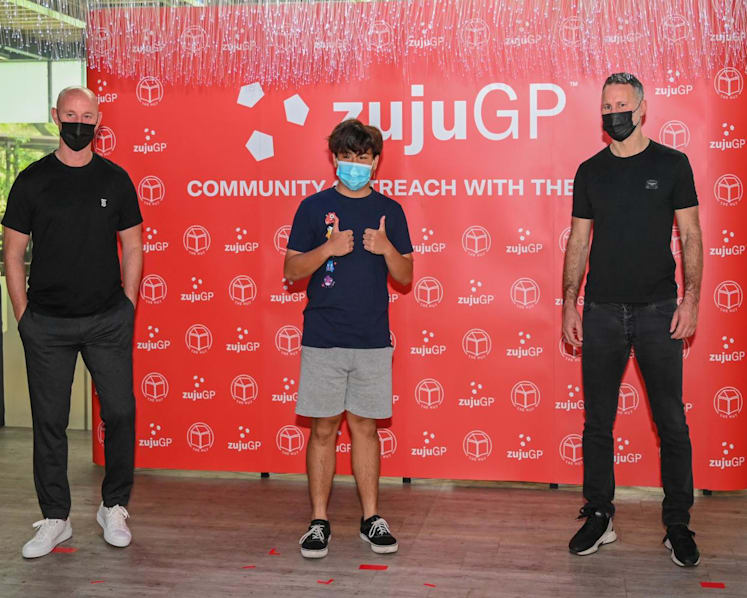 Ryan Giggs and Nicky Butt launch digital football platform’s CSR programme in Singapore