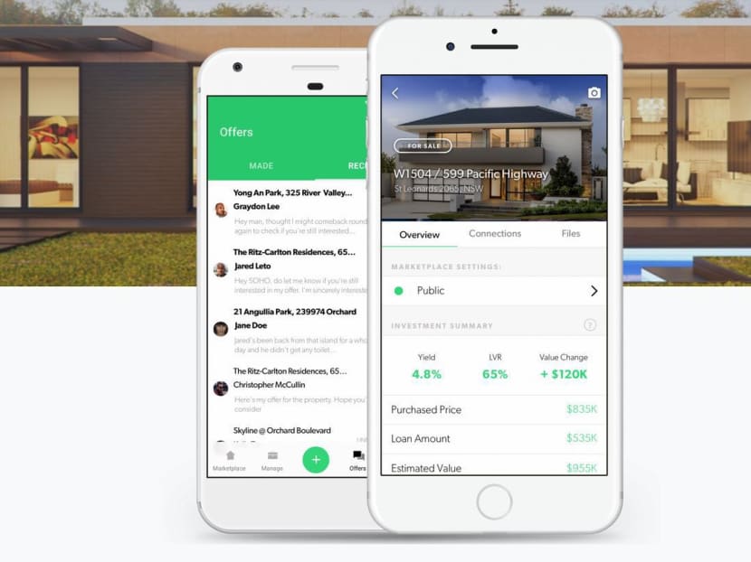 Soho's founder said his app has an edge over sites such as PropertyGuru because it can feature properties which are not ready to be transacted on the market yet. Photo: Screen capture from Soho's website