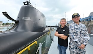 The father and son pair in the Singapore Navy's submarine force