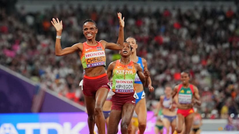 Chebet beats Kipyegon in stunning sprint finish to win 5,000m showdown