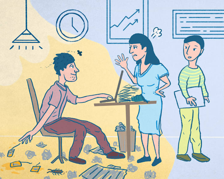 Here's why you can never run away from filthy colleagues