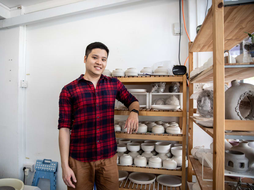 The author at his pottery studio at Sultan Arts Village on Dec 16, 2021. 