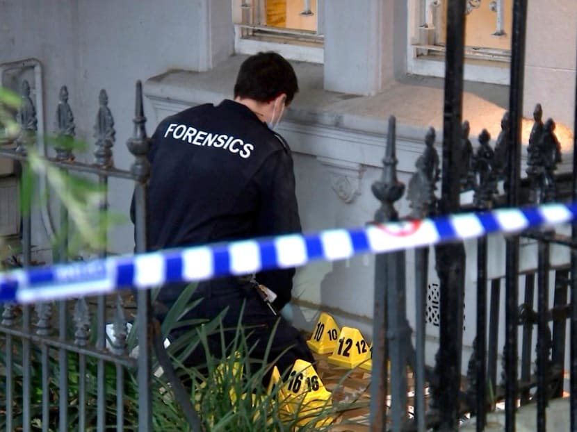 A still frame taken from video footage provided by the Australian Broadcasting Corporation on Feb 23, 2023 shows a New South Wales police officer attending a home in the Sydney suburb of Paddington after the suspicious disappearance of a TV presenter and his boyfriend.
A still frame taken from video footage provided by the Australian Broadcasting Corporation on Feb 23, 2023 shows a New South Wales police officer attending a home in the Sydney suburb of Paddington after the suspicious disappearance of a TV presenter and his boyfriend.