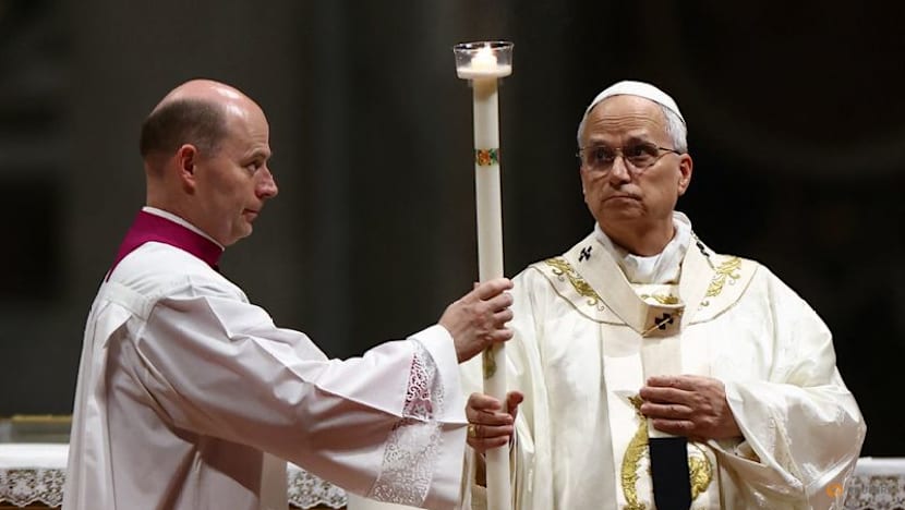Pope Leo urges world not to grow numb to war at Easter vigil