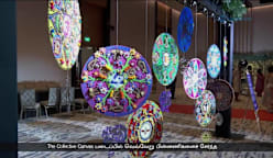 சமய நல்லிணக்கத்தை எடுத்துக்காட்டும்  ரங்கோலி கலைப்படைப்பு