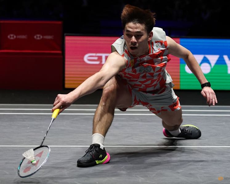 Badminton-Lin upsets Vitidsarn to set up All England Open final against India's Sen