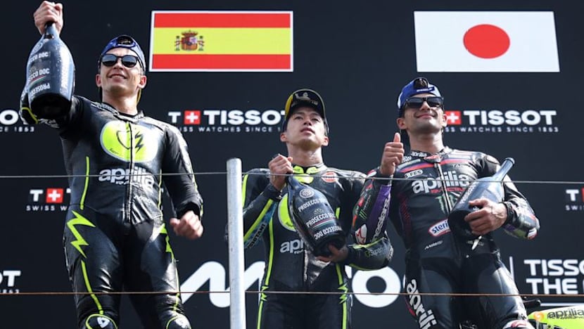 Ogura seals landmark Dutch GP win, Bezzecchi crashes out