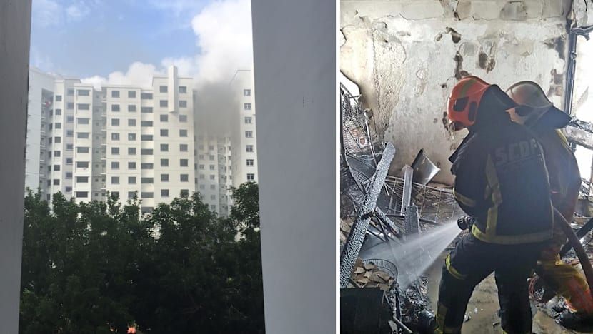 Fire breaks out in bedroom of Sengkang flat