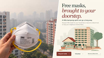 S'porean Gives Away 3,000 Free N95 Masks Amid Haze; Initiative Inspired By Taxi Driver Dad & Cardboard-Collecting Grandma