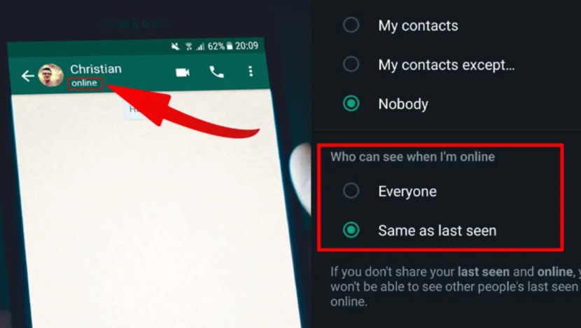 Anda kini dapat sembunyikan status 'Online' di WhatsApp