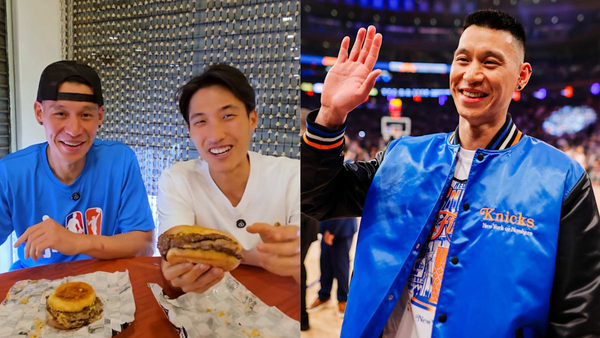 Former NBA star Jeremy Lin takes on content creator Zermatt Neo in burger-eating challenge