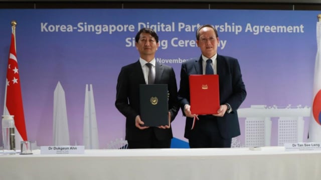 新韩签署数码伙伴关系协定 推进数码系统相互操作性