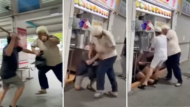 在熟食中心拳棍互殴 两名六旬男子涉滋事被捕